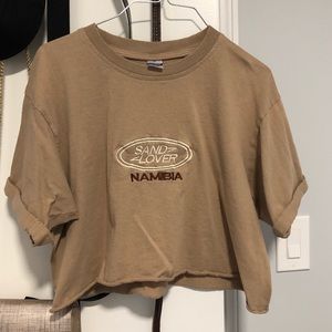 Down to Earth Sand Lover Namibia crop top